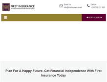 Tablet Screenshot of firstinsurance.net